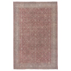 Pink Turkish Oushak Carpet, circa 1930s