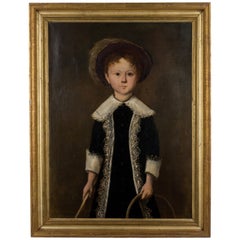 19th Century French Portrait of a Young Girl