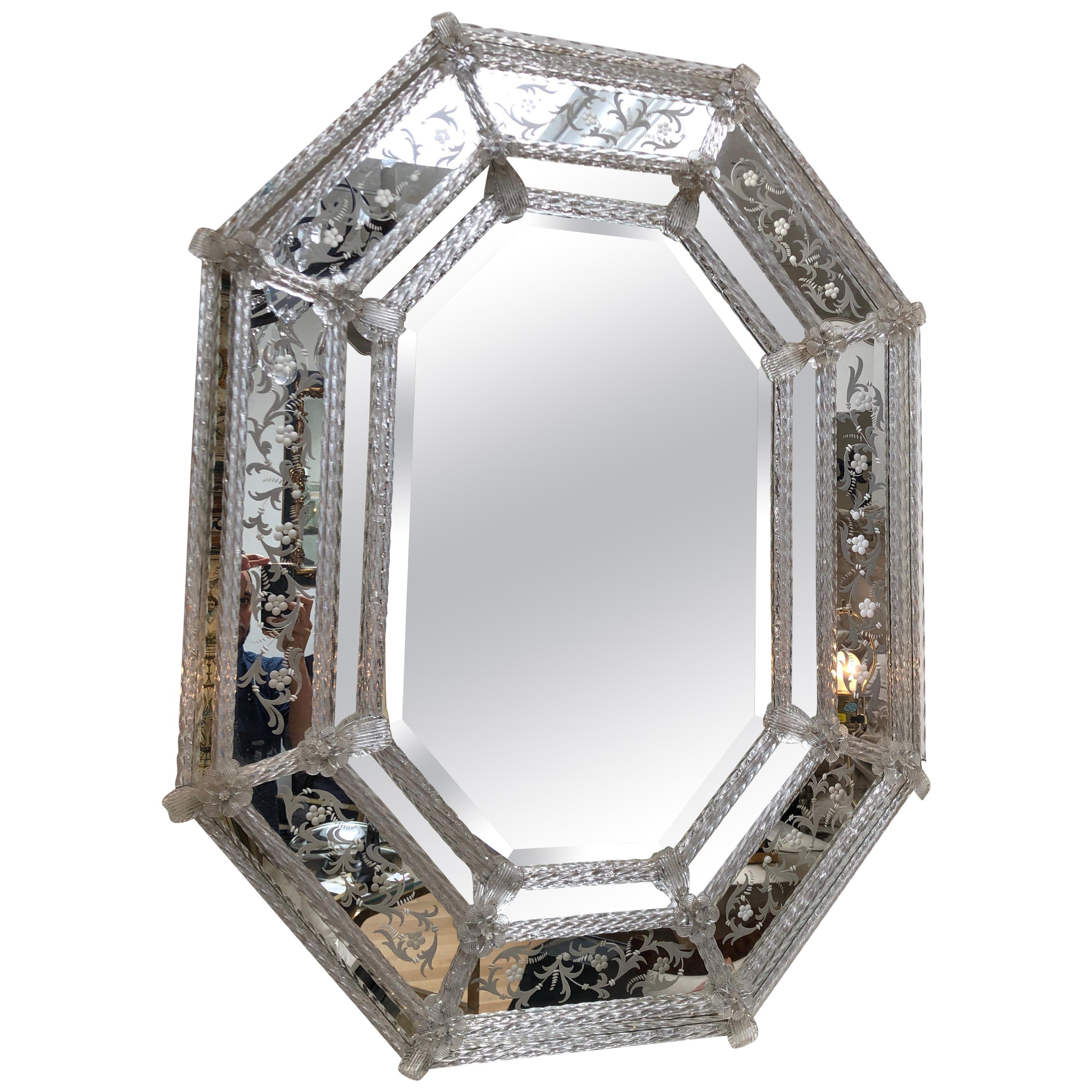 Late 19th or Early 20th Century Venetian Mirror