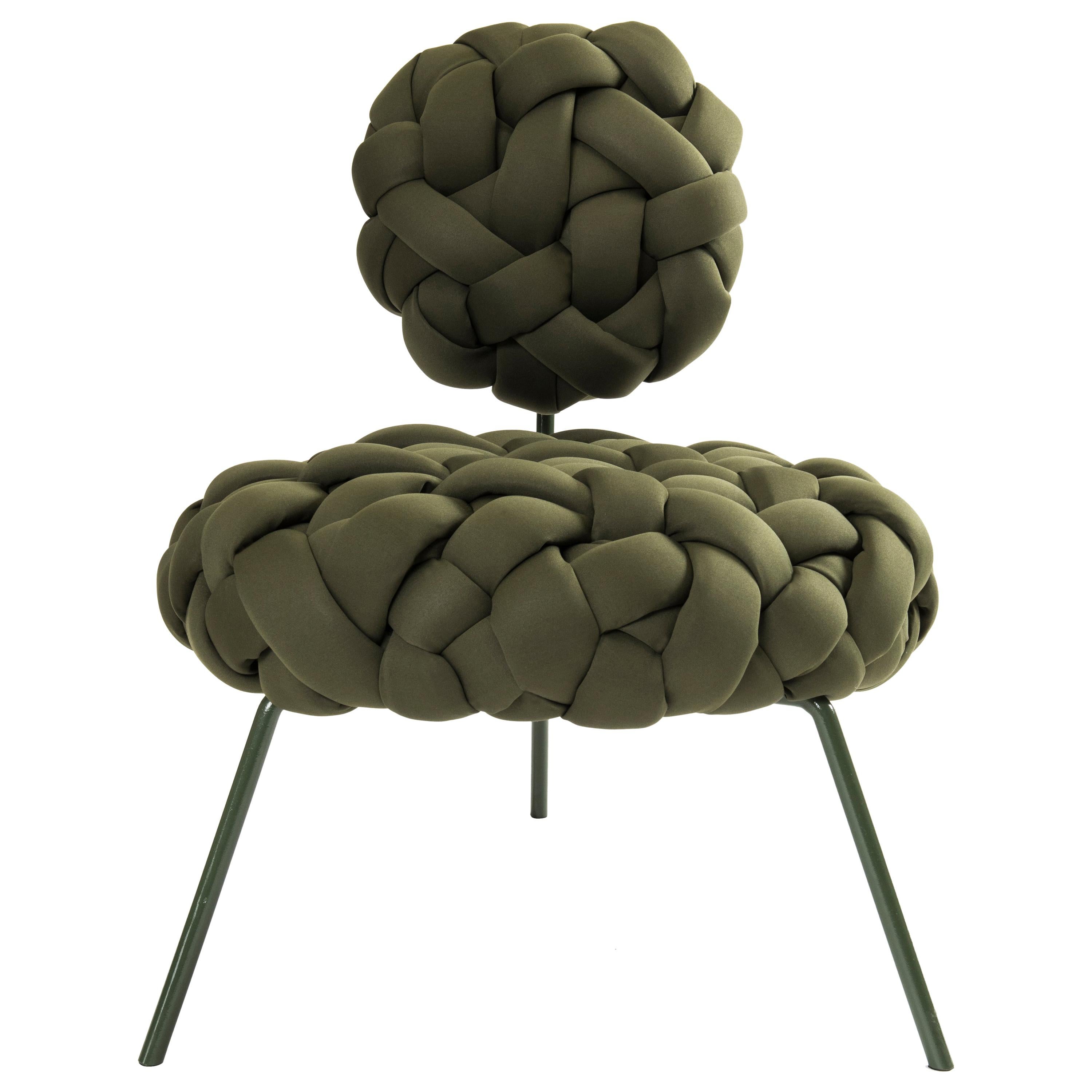 Cloud Lounge Chair, Handmade Upholstery in Neoprene For Sale