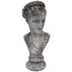 19th Century Italian Renaissance Style Hermes Bust in Grisaglia from Lake Como