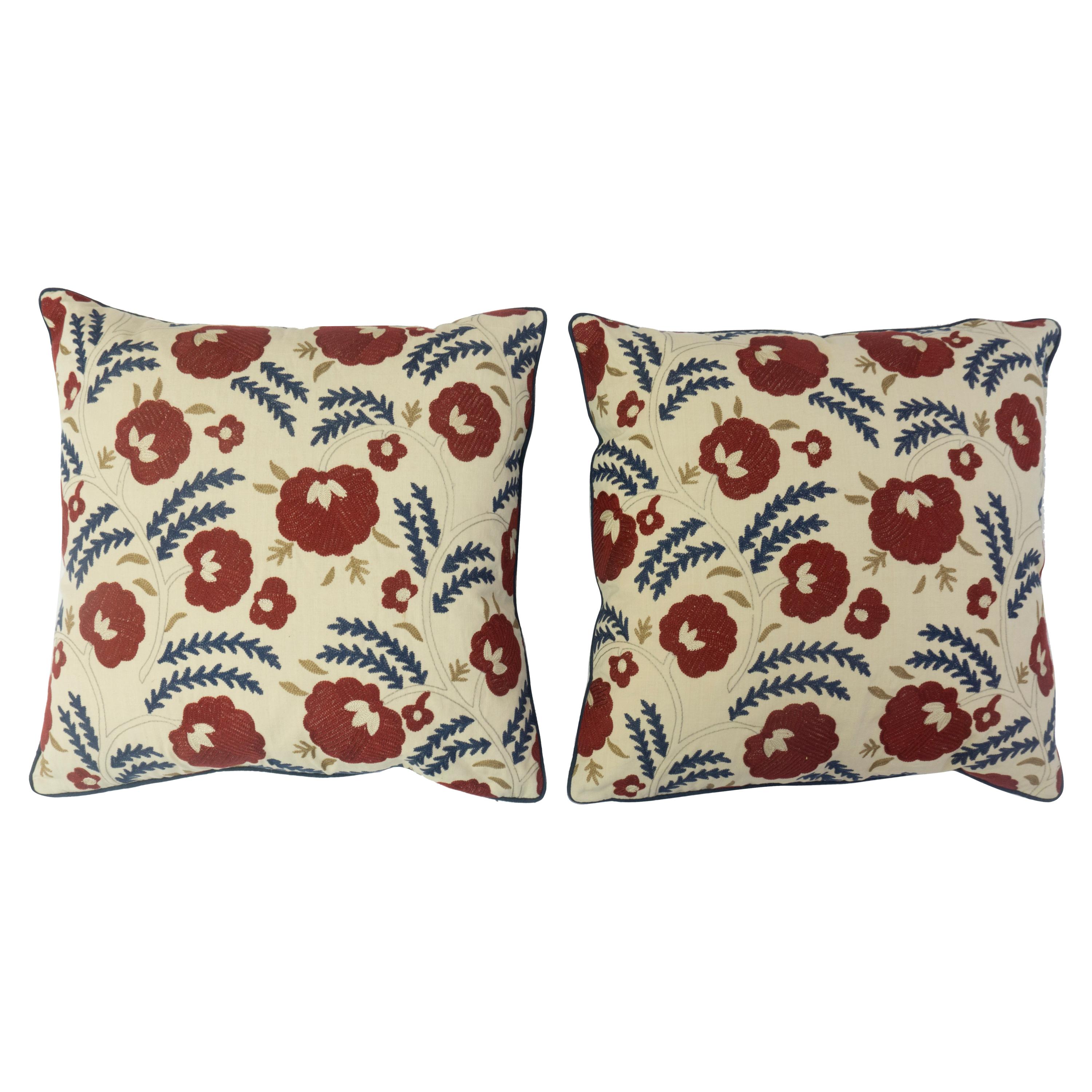 embroidered throw pillows