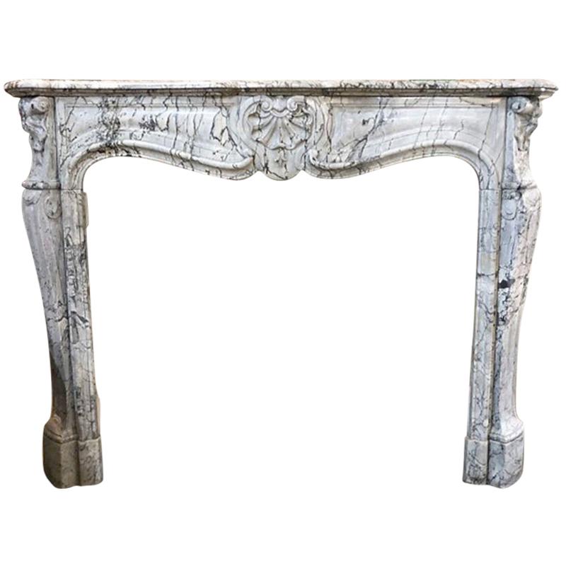 Antique Louis XV Marble Fireplace