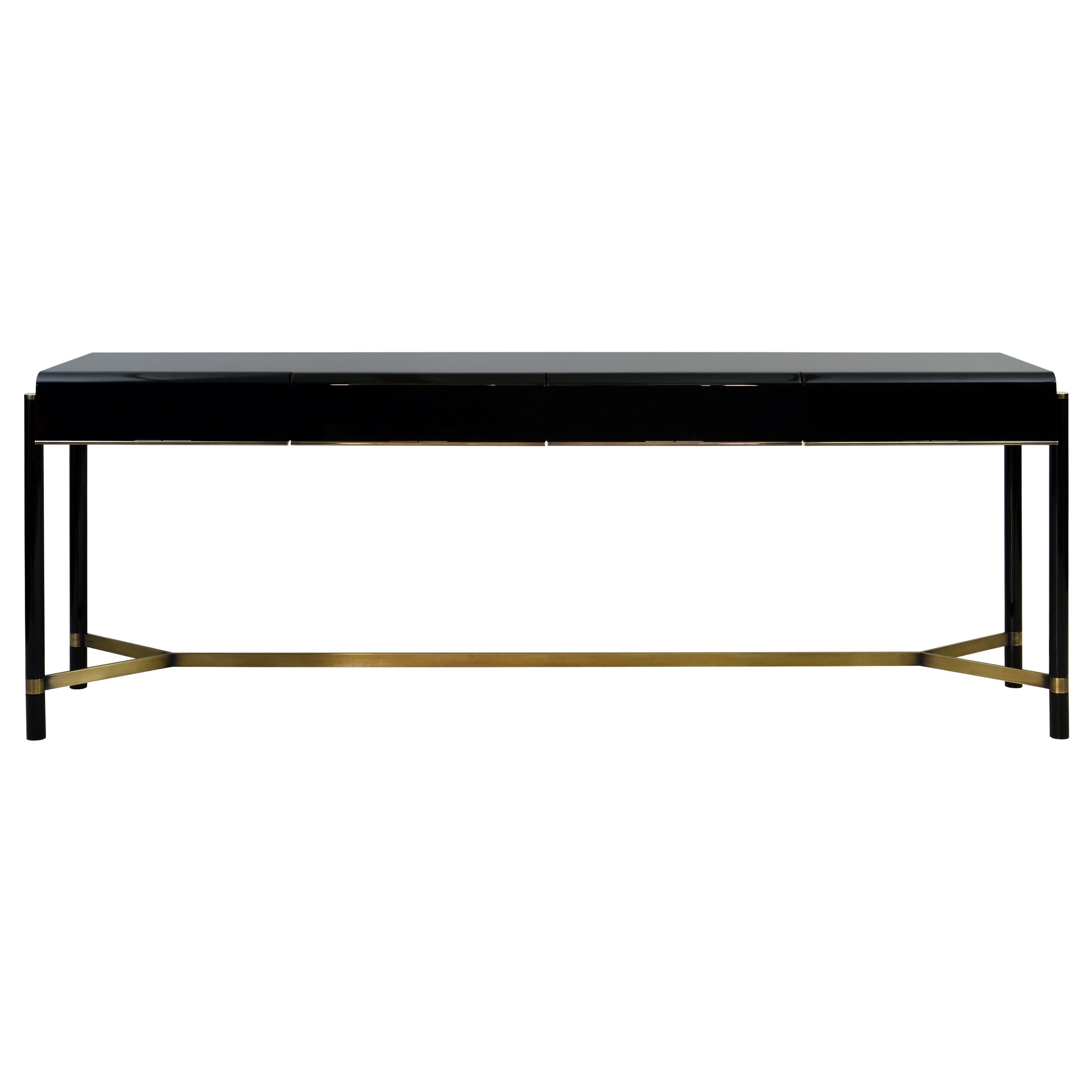 "RAJ" Contemporary Wood or Lacquered Console Table