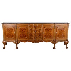 Antique French Walnut Sideboard Chippendale Style