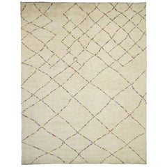 Contemporary Moroccan Style Rug with Organic Modern Style