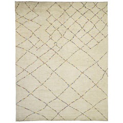 Contemporary Moroccan Style Rug with Organic Modern Style