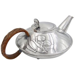 Archibald Knox Tudric Pewter Teapot for Liberty & Co.