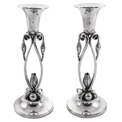 Retro Sterling Candlesticks