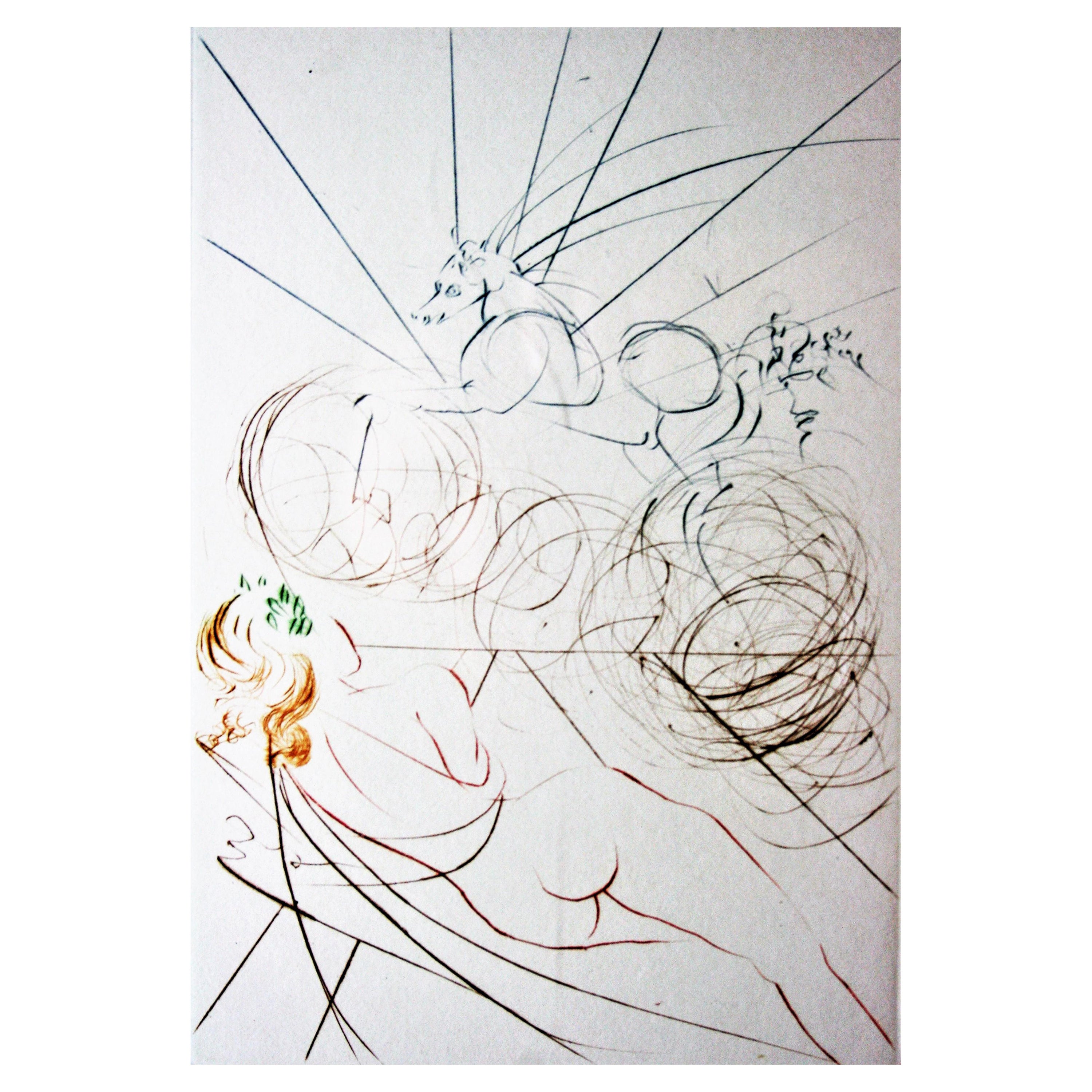 Salvador Dali « The Fantastic Ride » Lithograph Surrealist 20th Century
