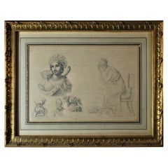 Preparatory Drawings Empire Antique Inspirations 19th Century