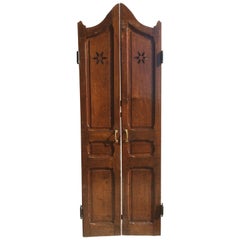 French Antique Solid Wood Door, 19th Century, France