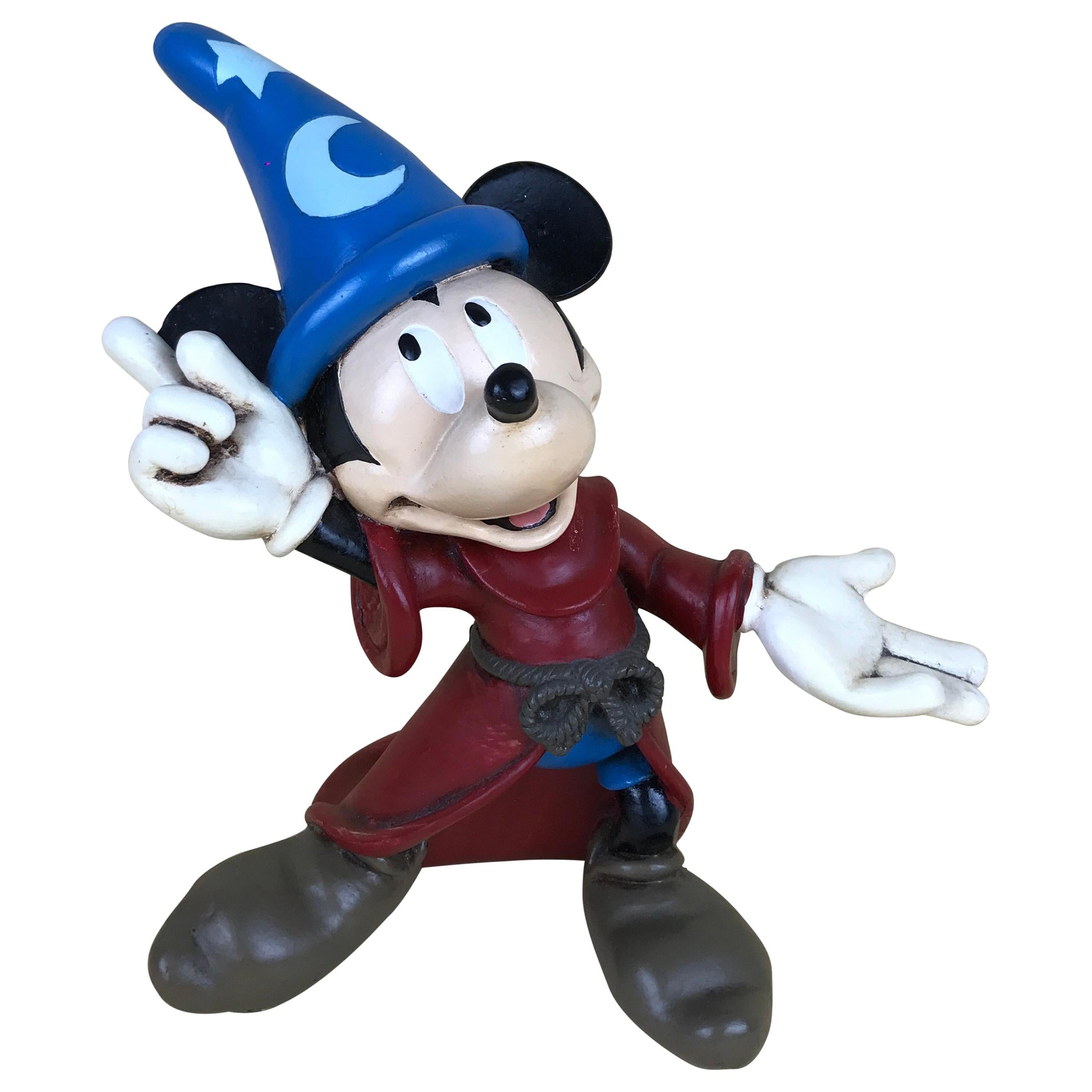 1980s Walt Disney Mickey Mouse Sorcerer's Apprentice Statue in Fiberglass For Sale