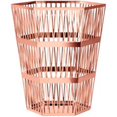 Ghidini 1961 Tip Top Large Paper Basket in Rose Gold by Richard Hutten