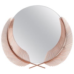 Ghidini 1961 Sunset Small Mirror in Copper-Plated Brass by Nika Zupanc