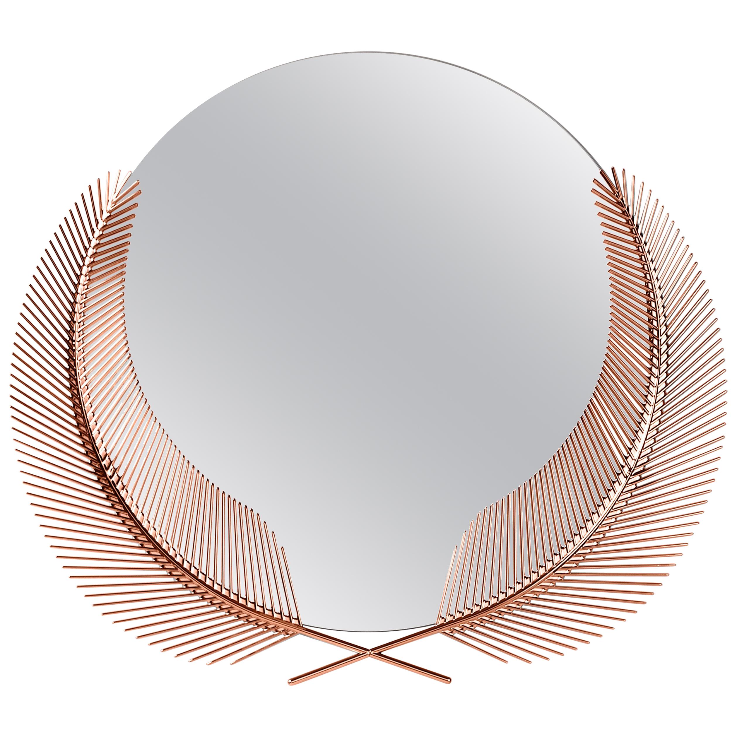Ghidini 1961 Sunset Medium Mirror in Copper-Plated Brass by Nika Zupanc For Sale
