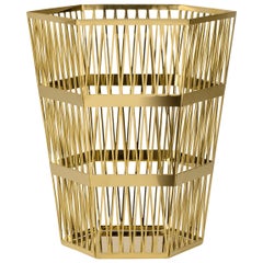 Ghidini 1961 Tip Top Small Paper Basket in Gold by Richard Hutten
