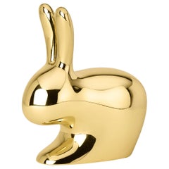 Ghidini 1961 Medium Rabbit in Polished Brass by Stefano Giovannoni