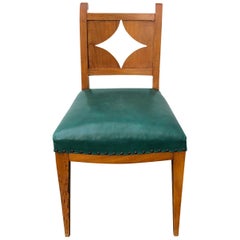 19th Century Biedermeier Leather Chairs