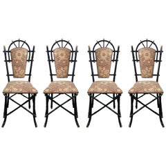 20th Century French Bamboo Dining Chairs