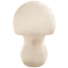 Mid-20th Century Italian Design White Opal Murano Glass Table Lamp