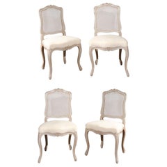 Set of Four Vintage French Side Chairs