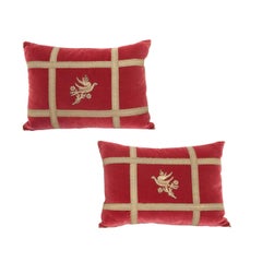 Pair of B.Viz Design Antique Textile Pillows