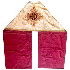Damask Embroidered Priest Vestment Cape