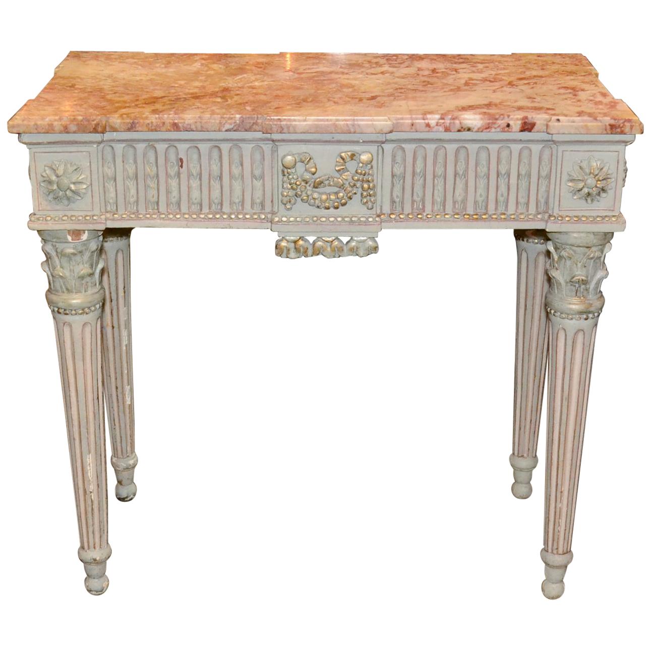 19th Century French Louis XVI Console For Sale