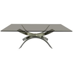 Chrome Coffee Table in the Taste of Maria Pergay