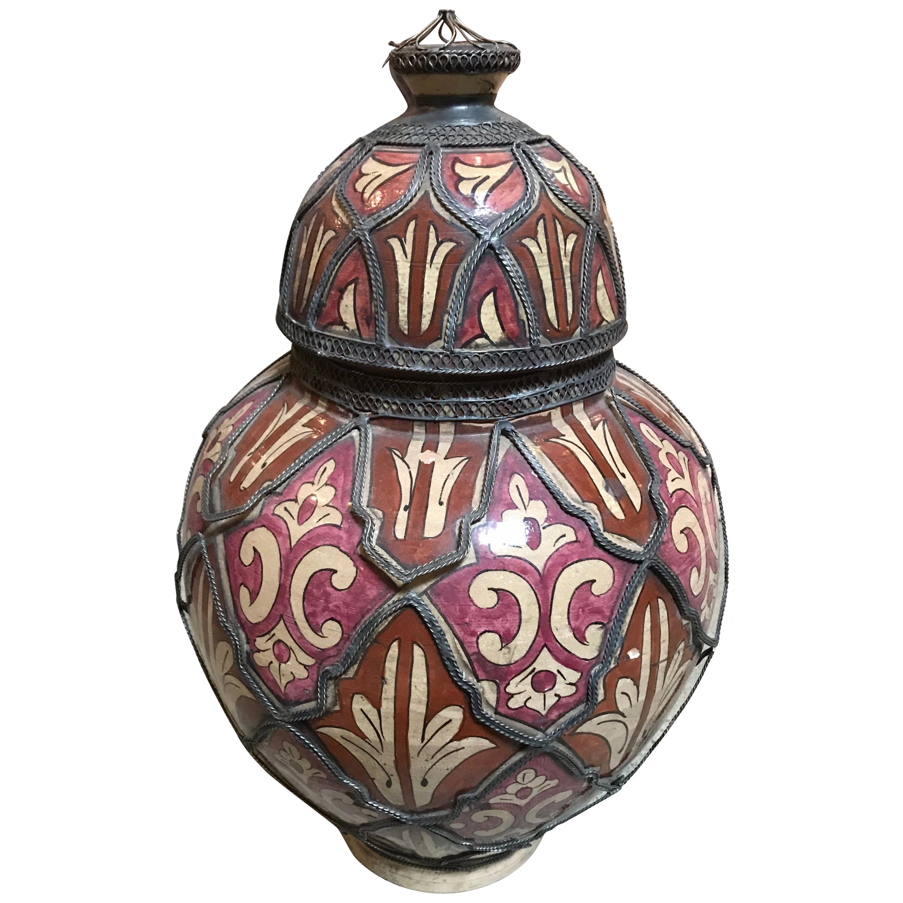 Red Moroccan Pot