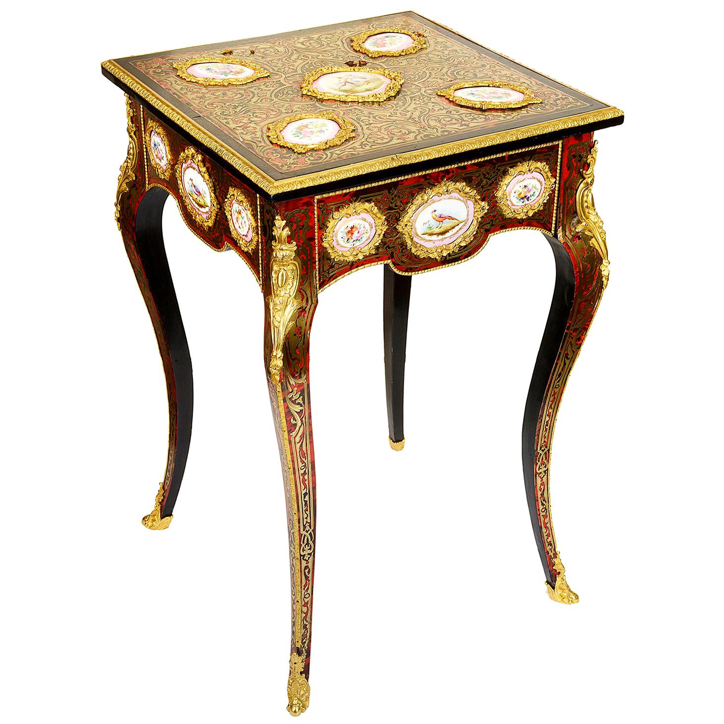 Table d'appoint Boulle du XIXe siècle