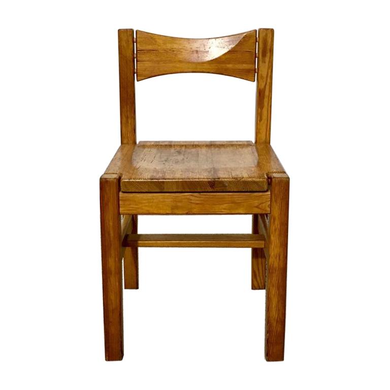 Midcentury Pine Chair by Ilmari Tapiovaara for Laukaan Puu Oy, Finland, 1960s For Sale
