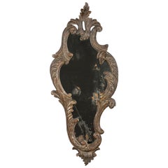 19th Century Italian Carved Wood Mirror