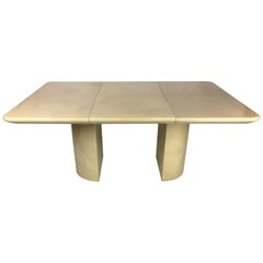 Fine Parchment Extension Dining Table by Ron Seff