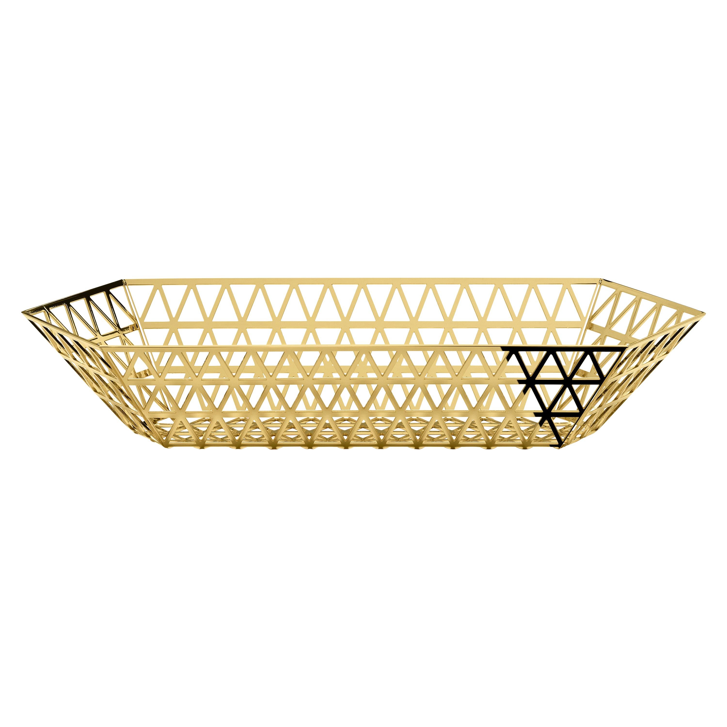 Ghidini 1961 Tip Top Limousine Tray in Gold by Richard Hutten For Sale