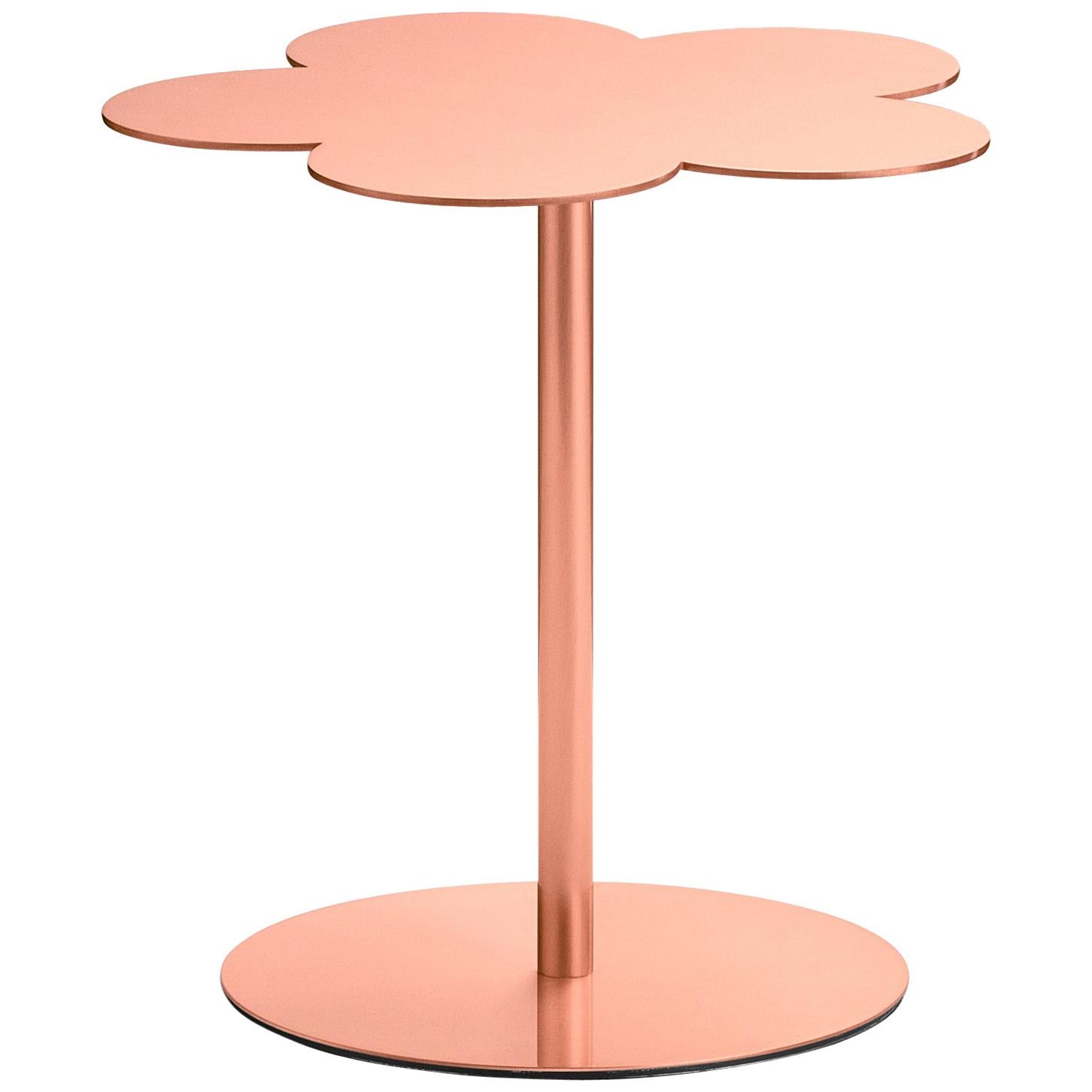 Ghidini 1961 Small Flowers Coffee Side Table in Copper by Stefano Giovannoni For Sale