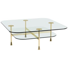 Ghidini 1961 Da Vinci Square Table in Crystal by Richard Hutten