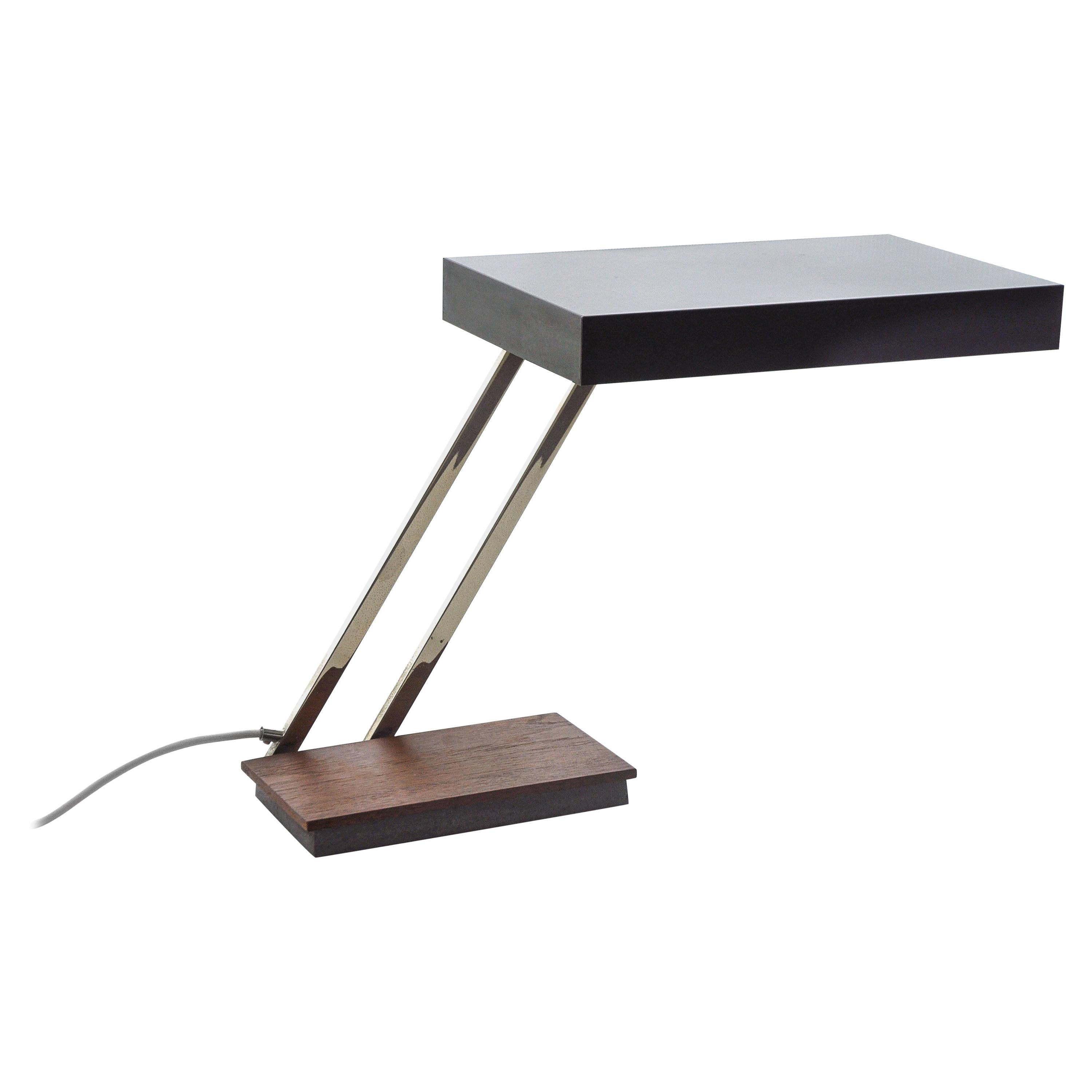 Modernist Teak Table Lamp by Kaiser Idell - Mod. 6875, 1960s For Sale