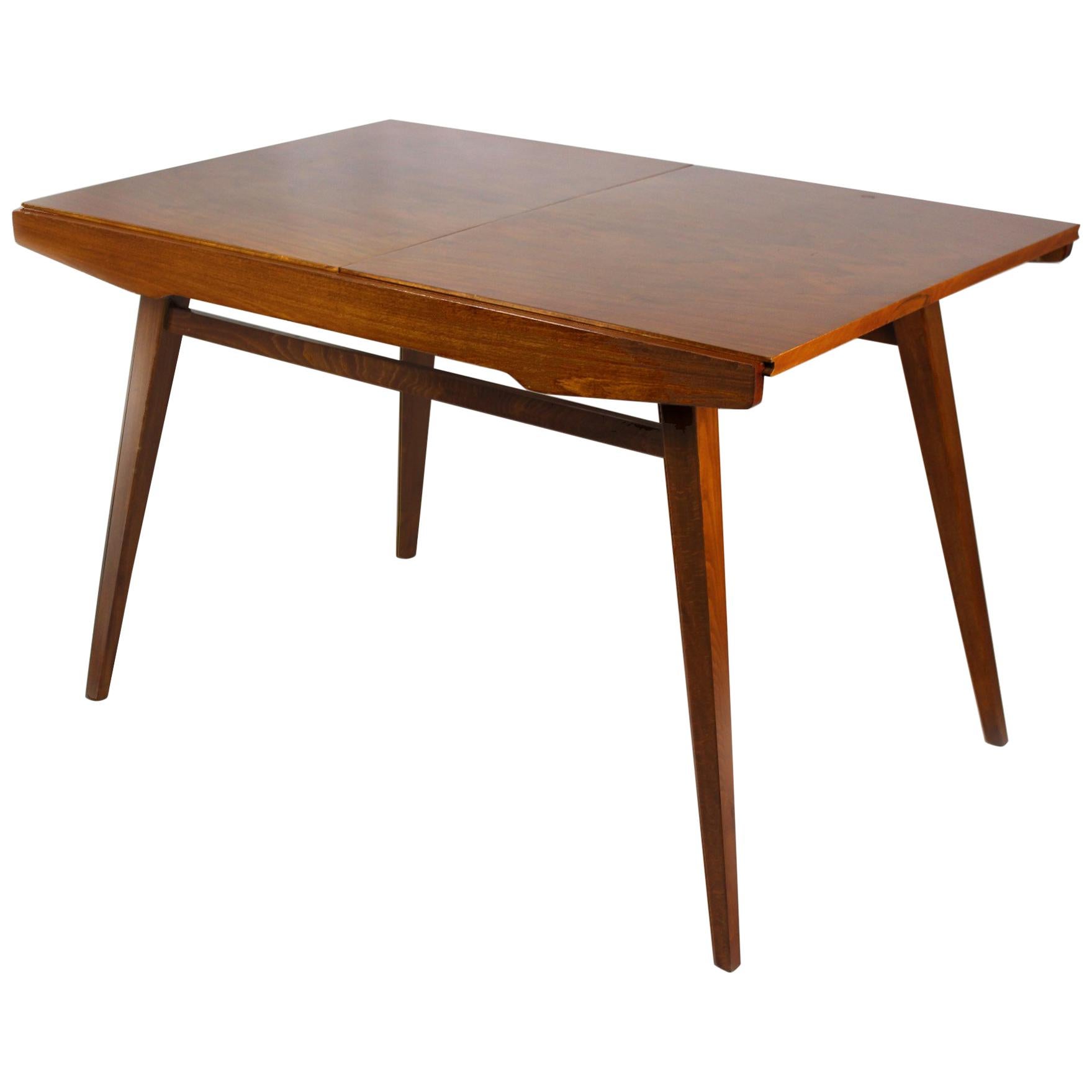 Walnut Folding Dining Table from Tatra, 1960s