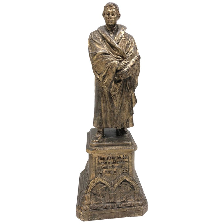Martin Luther Protestant Reformation Statue 1930s Vintage ...