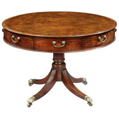 George III Mahogany Drum Table