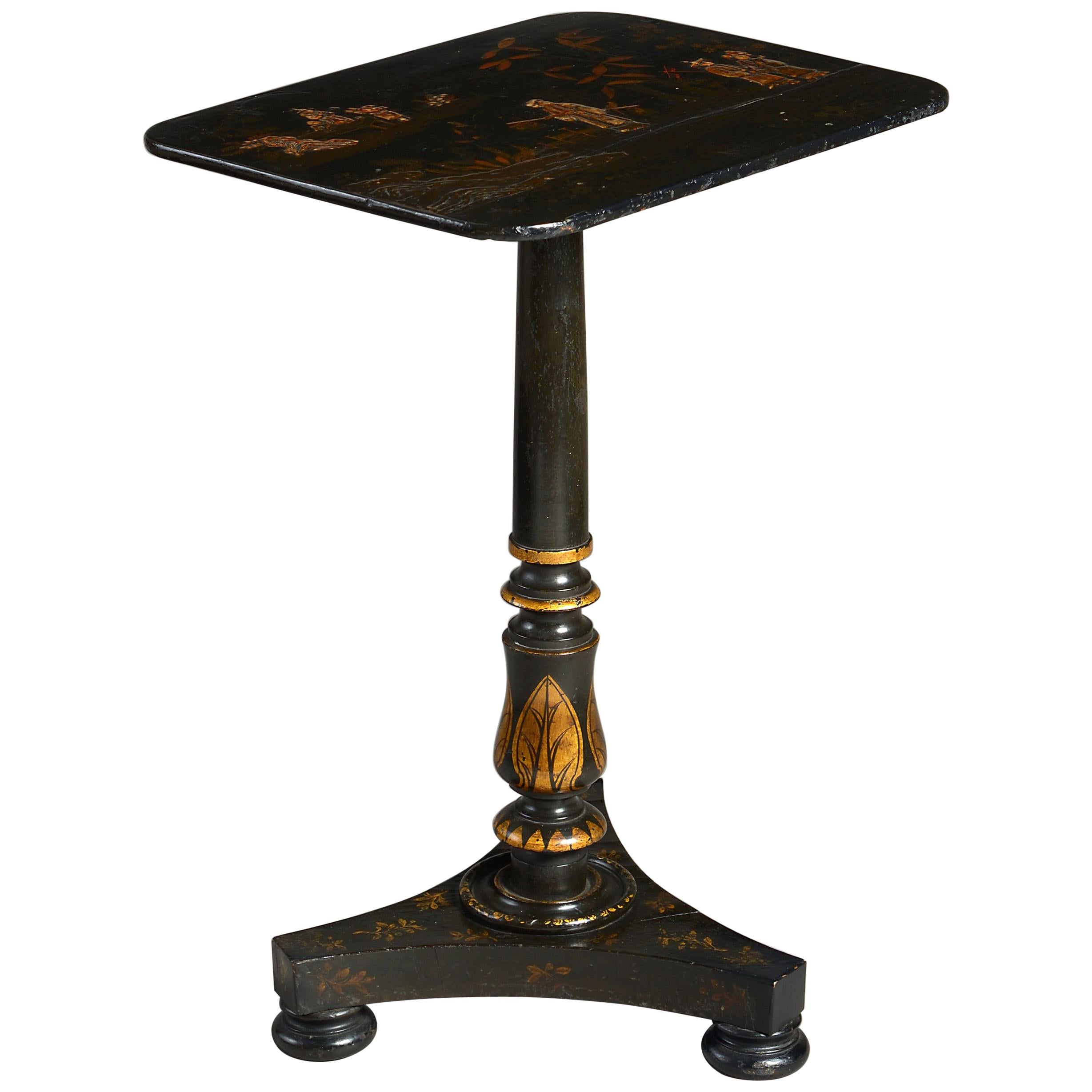 Early 19th Century Regency Japanned Occasional Table