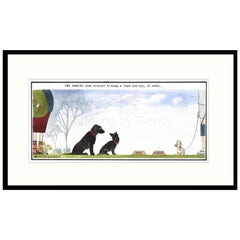 Humorous Dog Print- The Town Dog by Annie Tempest