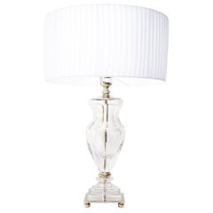 Ugo Poggi Firenze Handcrafted Crystal Table Lamp Olmo