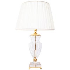 Ugo Poggi Firenze Handcrafted Crystal Table Lamp Impruneta