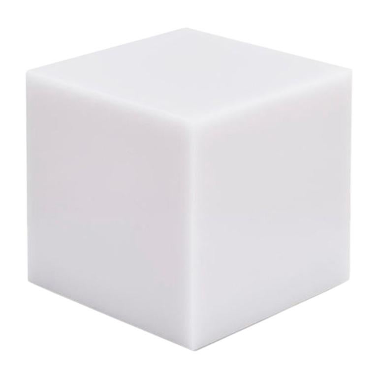 Sabine Marcelis Marshmellow White Cream Candy Cube Contemporary Side Table 