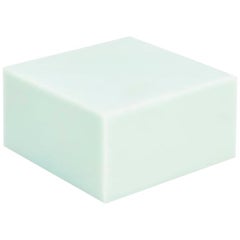 Sabine Marcelis Mint Candy Cube Contemporary Side Table or Bed Stand Gloss Resin