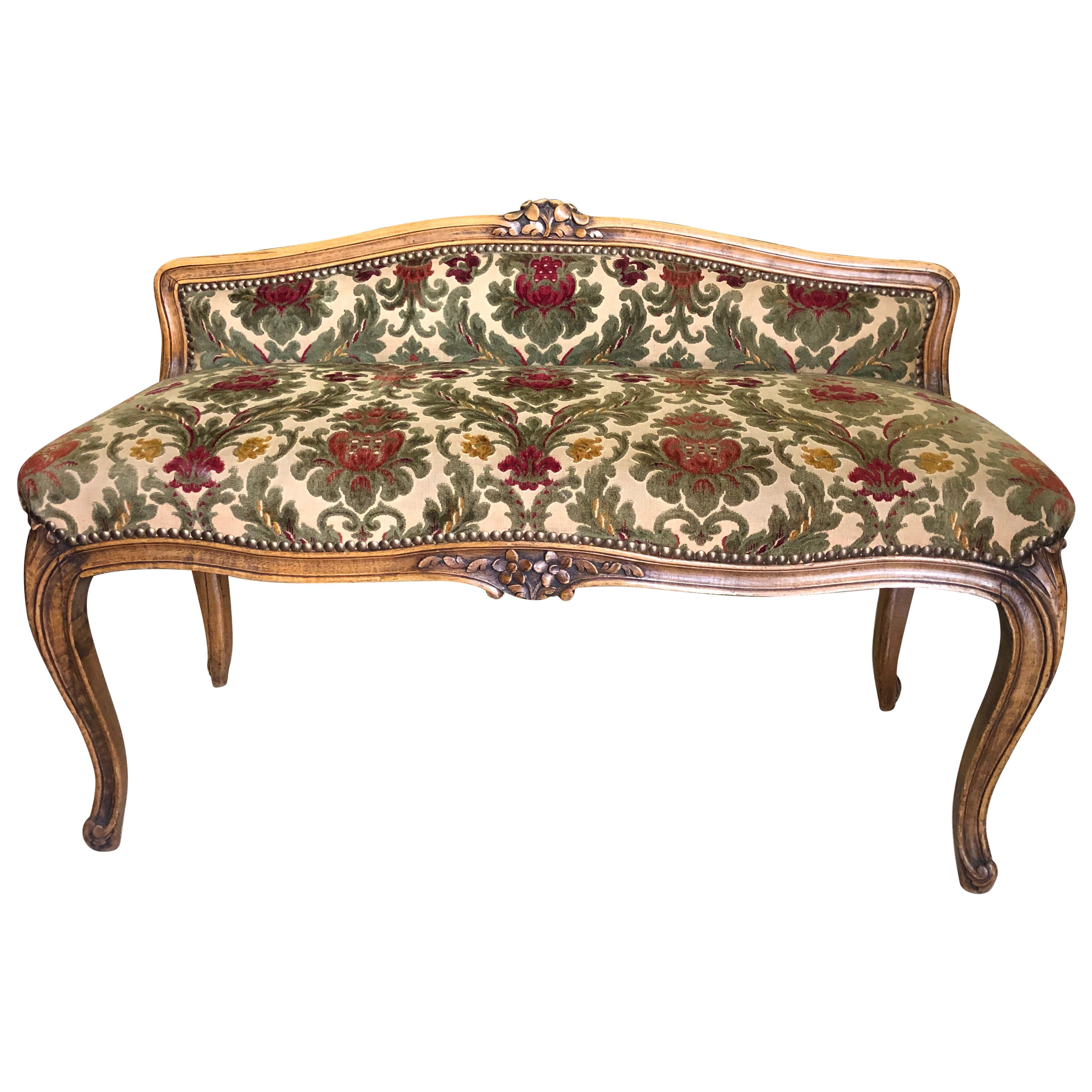 Early 20th Century French Louis XV Style Two-Seated Piano Bench