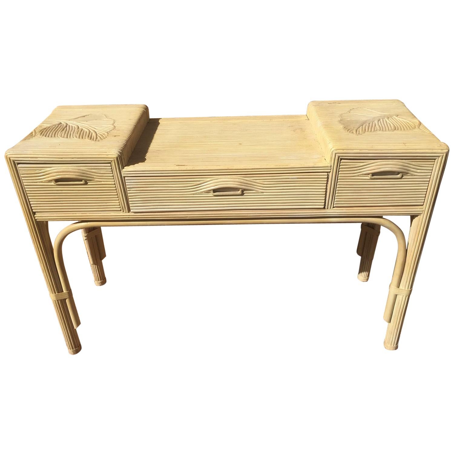 20th Century, French Wooden Console Table, 1980s